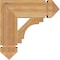 Ekena Millwork Merced Arts & Crafts Rough Sawn Bracket, Western Red Cedar, 4"W x 14"D x 14"H BKT04X14X14MRC03RWR - alternate 2